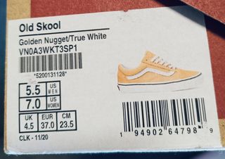 Vans Old Skool amarillas - Talla 37