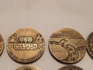 10 medallas antiguas de telefonica.