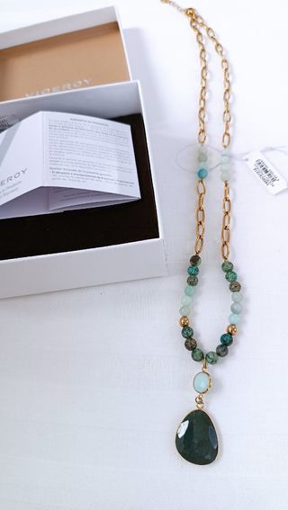 Collar Viceroy - Acero y Piedras