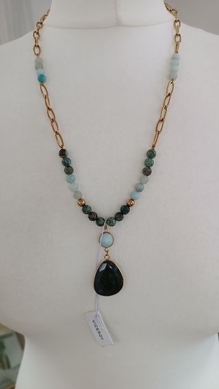 Collar Viceroy - Acero y Piedras