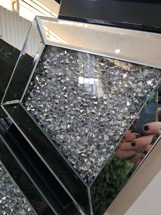 Espejo Diamante Negro - Moderno