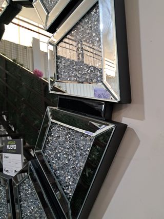 Espejo Diamante Negro - Moderno