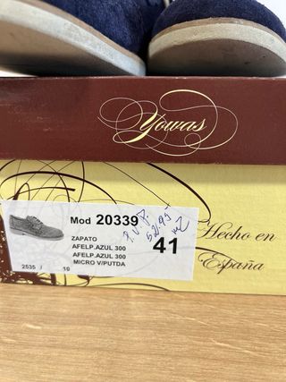 Zapatos Piel niño Azul Marino 41
