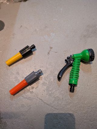 Pistola riego acople manguera agua