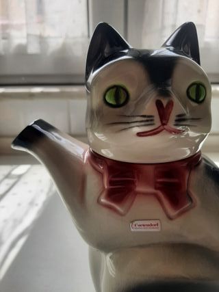 Teiera in ceramica a forma di gatto - Cortendorf