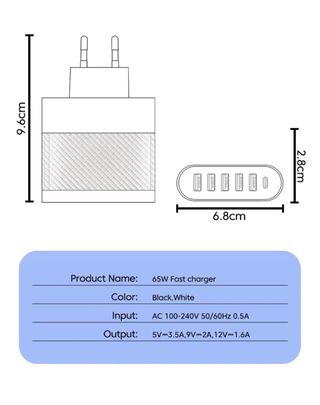 Multi cargador USB móvil tablet Multicargador 