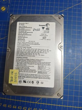  12

Disco Duro Seagate Barracuda 7200.7 80GB