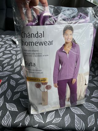 Chándal polar lila - Talla 38/40