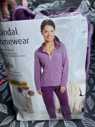 Chándal polar lila - Talla 38/40