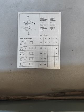 Plegadora en cruz eurofold de 4 bolsas
