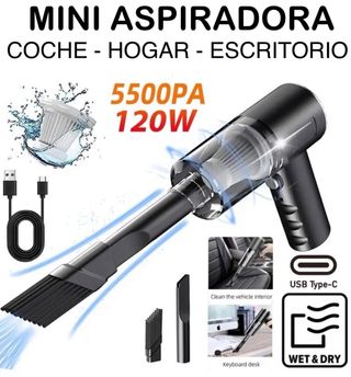 ASPIRADOR COCHE RECARGABLE USB mini