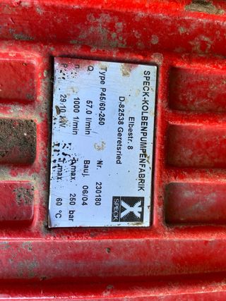 Bomba Speck 20cv desatascos