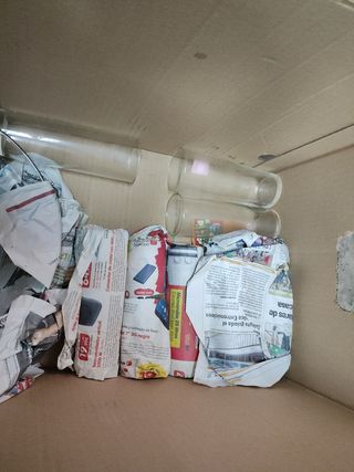 Vasos tubo cristal transparentes