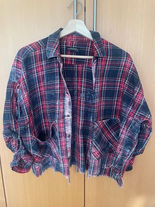 Camisa cuadros Zara