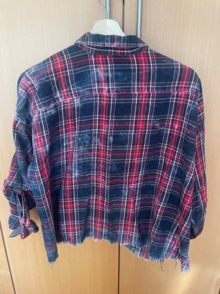 Camisa cuadros Zara