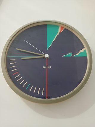Orologio da Muro Parete Philips Vintage Anni 80 Fu