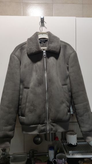 Chaqueta Zara gris pelaje talla S