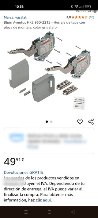 ELEVADOR PUERTA ARMARIO