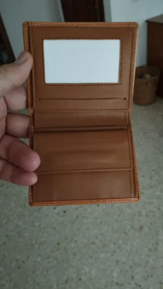 Cartera Piel Vacuno Negra