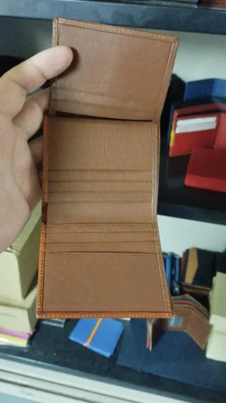 Cartera Piel Vacuno Negra