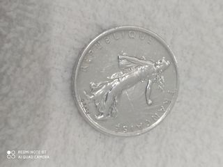 Moneda 5 Francos Plata Francia 1960
