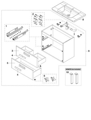 Mueble de Baño Roca Unik The Gap