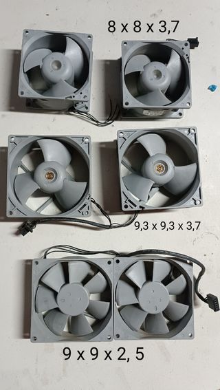 Ventiladores PC y Mac varios tamaños 