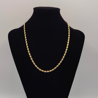 CA249 Cadena Calabrote 50 cm 3 mm Oro 18K