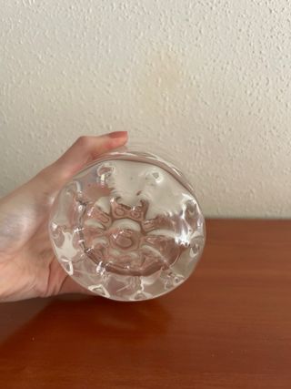 Fiori intagliati in vetro da whisky vintage antico