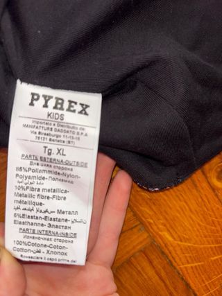 Vestito argento/nero ragazza Pyrex kids taglia xl