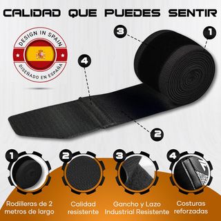 Pack 2 Rodilleras de Vendaje Soporte Musculación