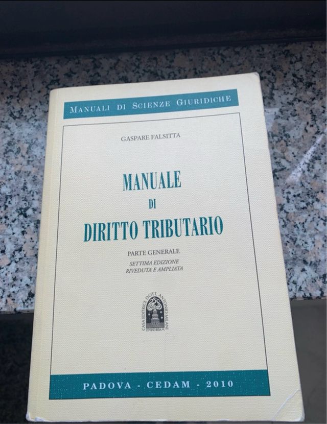 Manuale di diritto tributario parte generale nuovo