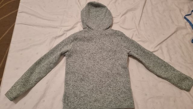 Felpa con cappuccio verde chiaro per bimba 10 anni