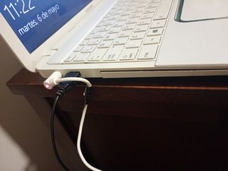 Portátil Toshiba blanco ssd