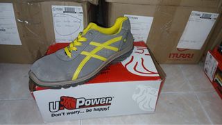 Zapatos seguridad U-Power Gris-Amarillo