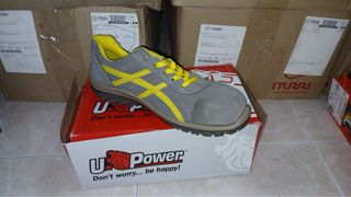 Zapatos seguridad U-Power Gris-Amarillo