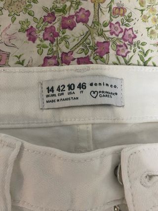 Pantalon Zara blanco tobillero