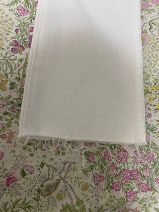 Pantalon Zara blanco tobillero