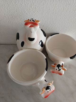  Ciotole a forma di mucca 
