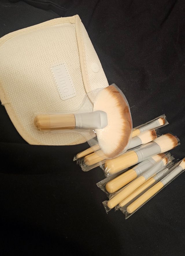 Set brochas de bambú viaje