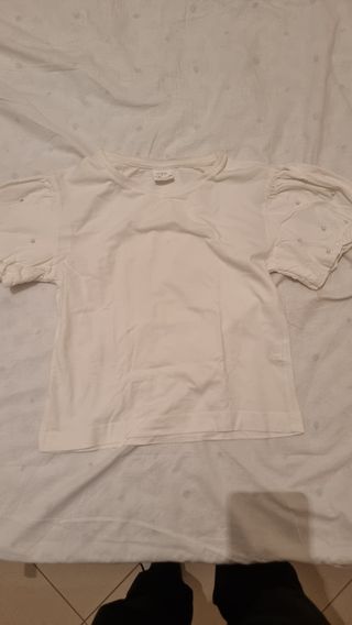 Maglietta bimba 9 anni bianca