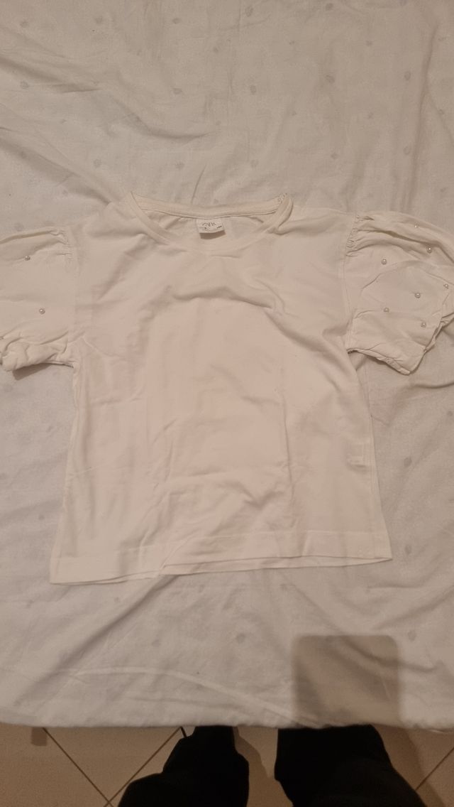 Maglietta bimba 9 anni bianca