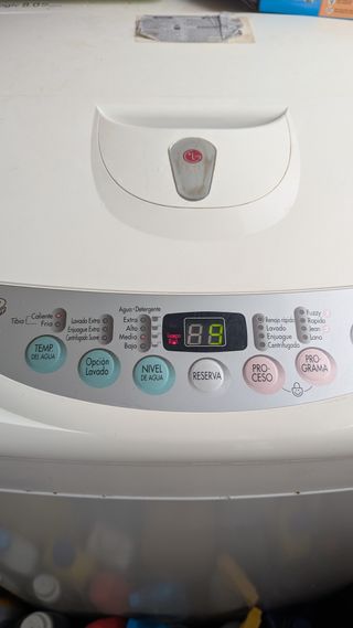 lavadora ecológica LG fuzxy 8 kilos turbodrum