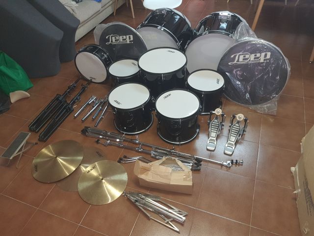 batería deep percusion doble bombo