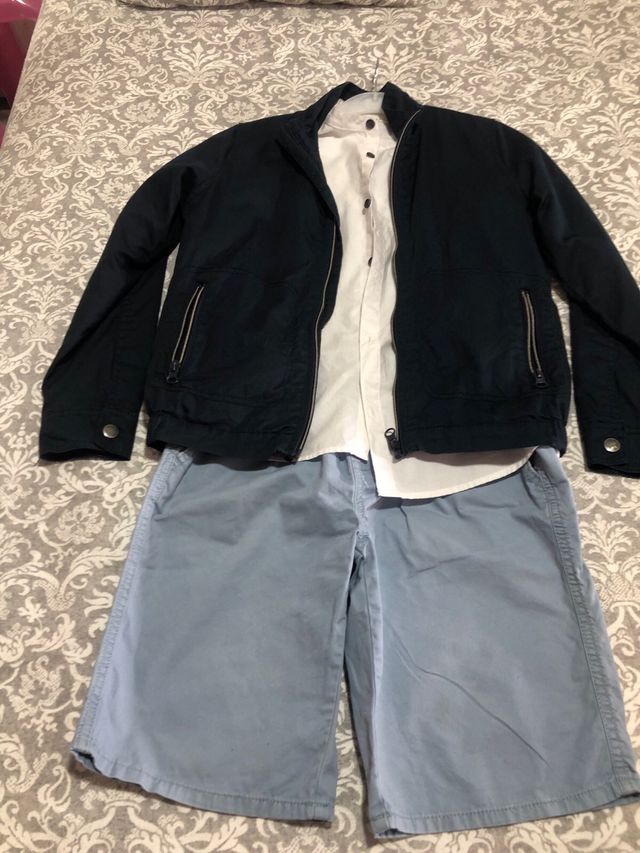 Chaqueta y camisa niño