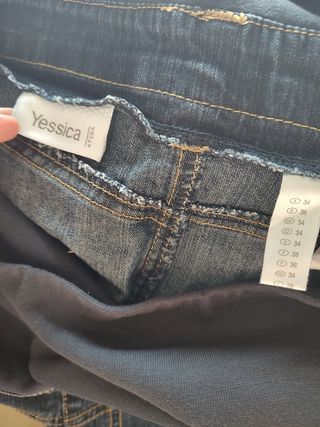 Falda vaquera premamá talla 38