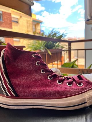 Converse altas con cremallera