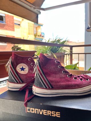 Converse altas con cremallera