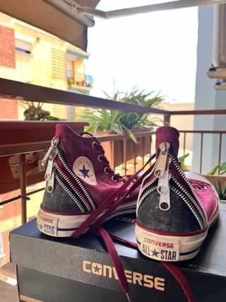 Converse altas con cremallera