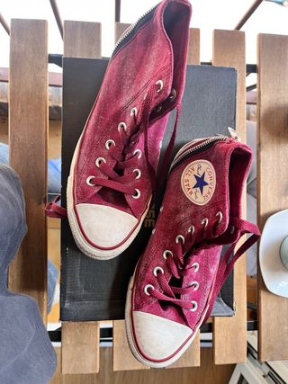 Converse altas con cremallera
